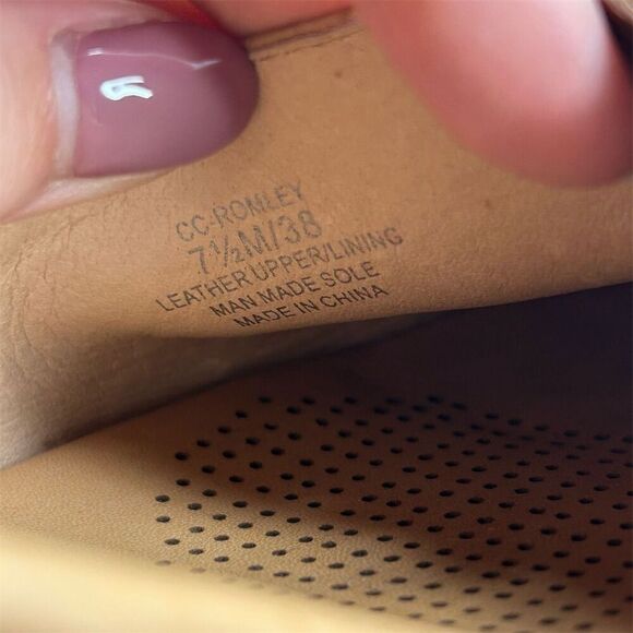 Corso Como Women's Lace Up Tan Brown Leather Espadrille Wedge Sandals Size 7.5 - Picture 15 of 16